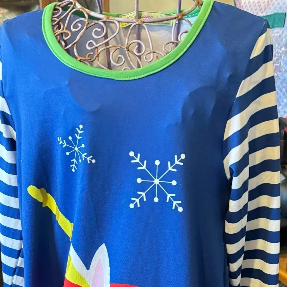 Millie Loves Lily unicorn stripe dress NWT